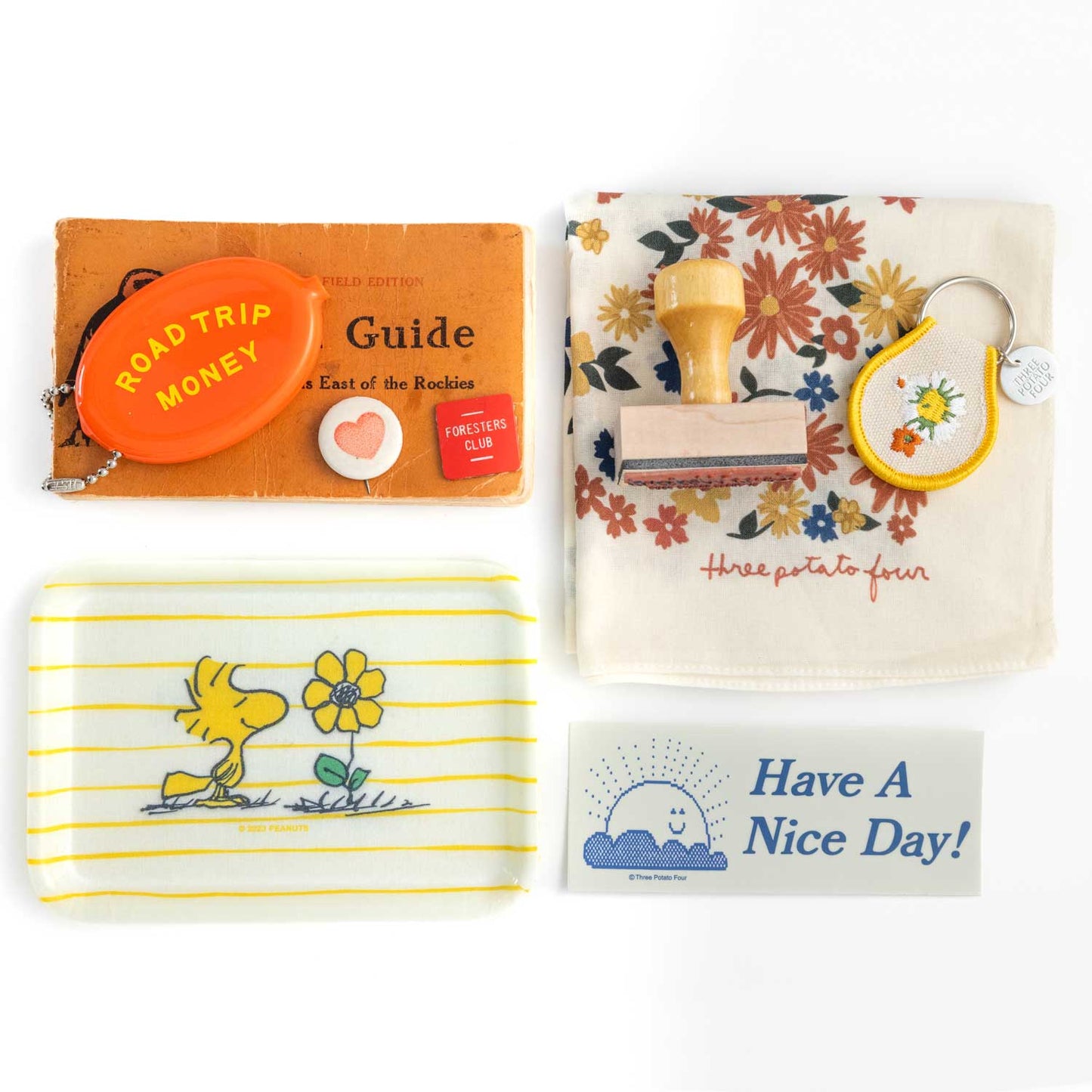3P4 x Peanuts® - Woodstock Flower Vintage-Style Tray