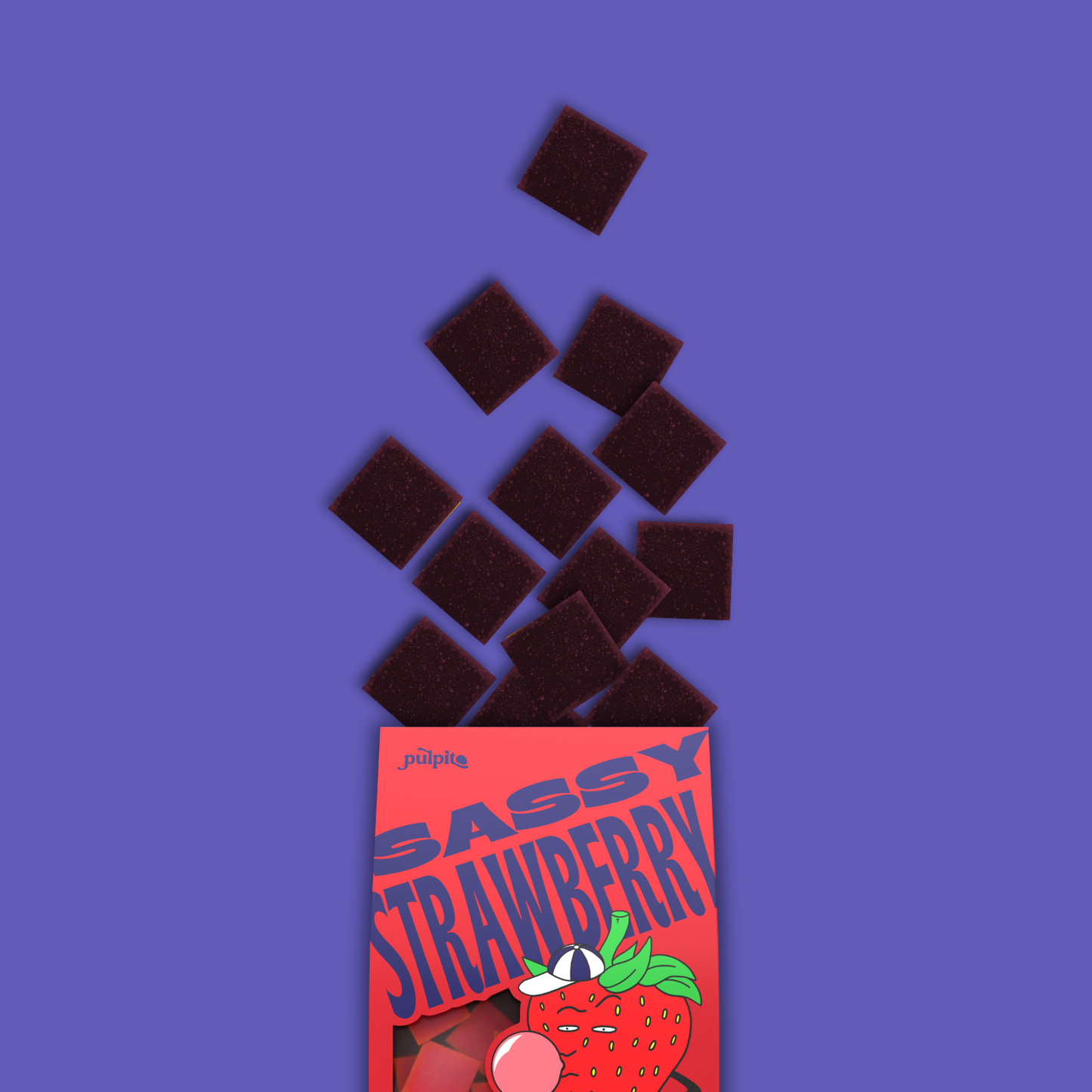 Sassy Strawberry - Natural Fruit Snacks - Dried Fruit Bites