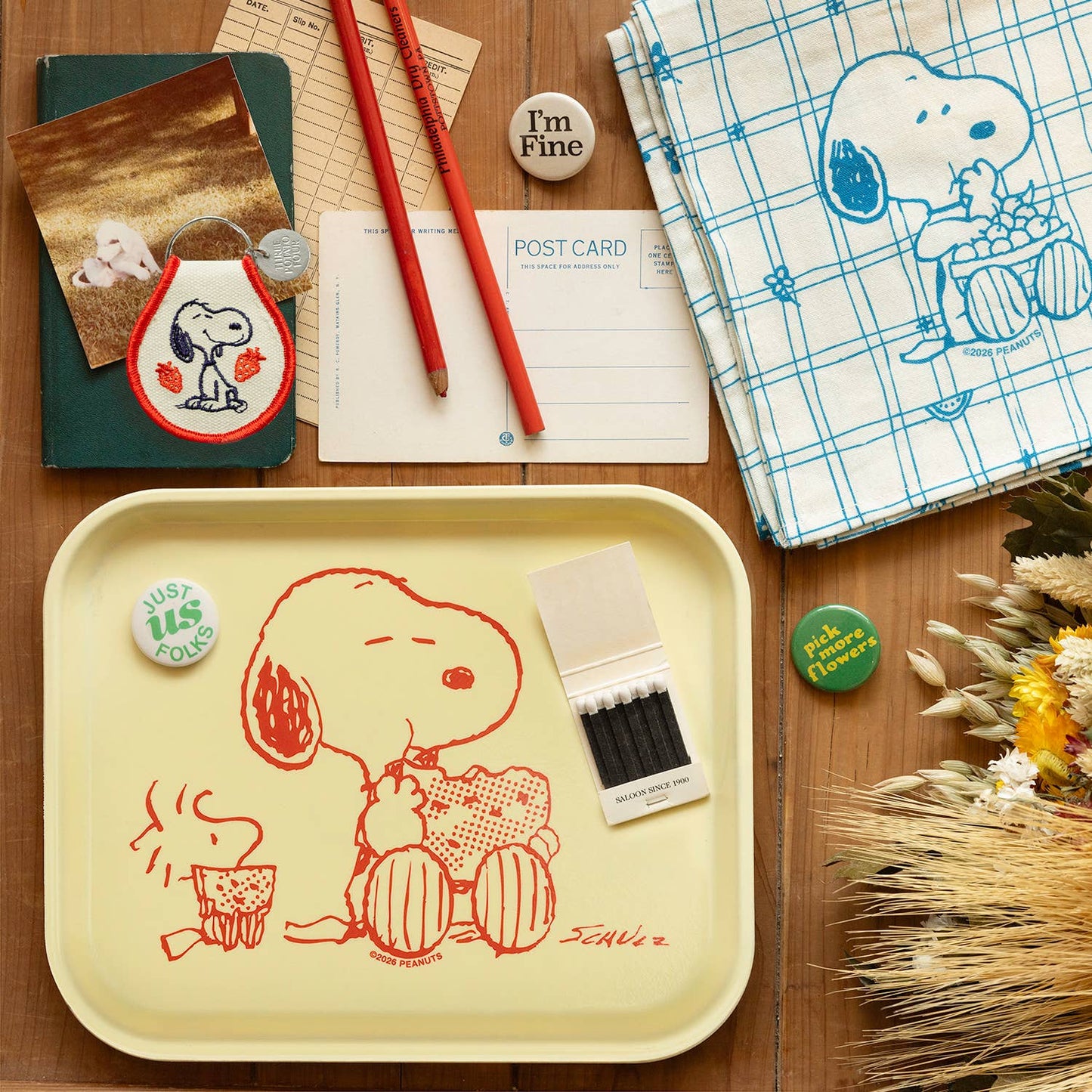 3P4 x Peanuts® - Snoopy & Woodstock Watermelon Tray