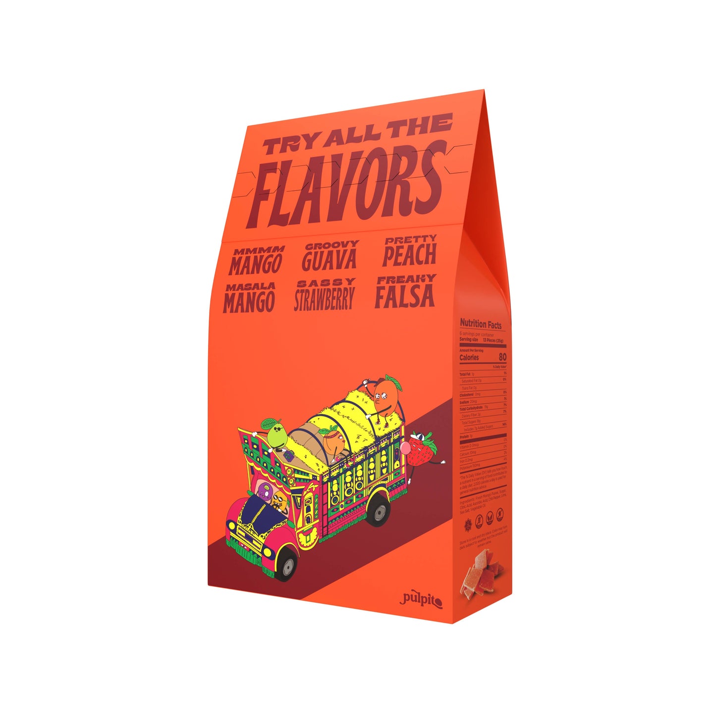 Masala Mango - Natural Fruit Snacks - Dried Fruit Bites