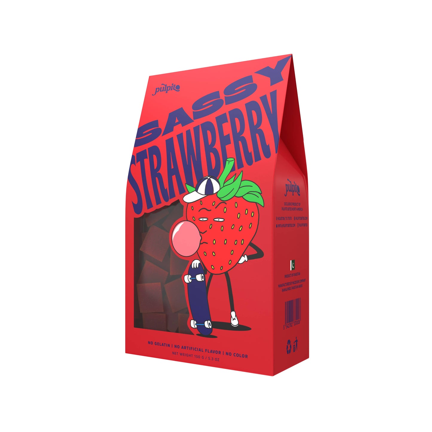 Sassy Strawberry - Natural Fruit Snacks - Dried Fruit Bites