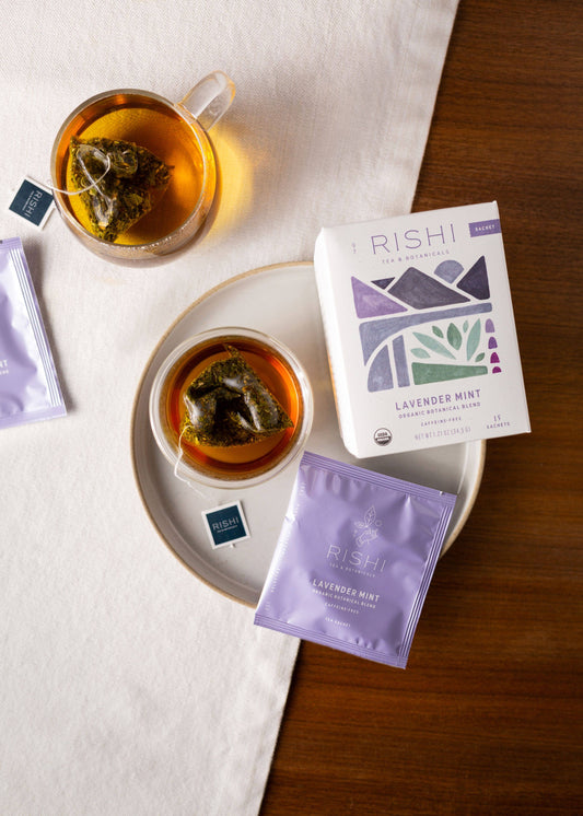 Lavender Mint Organic Herbal Tea Sachets