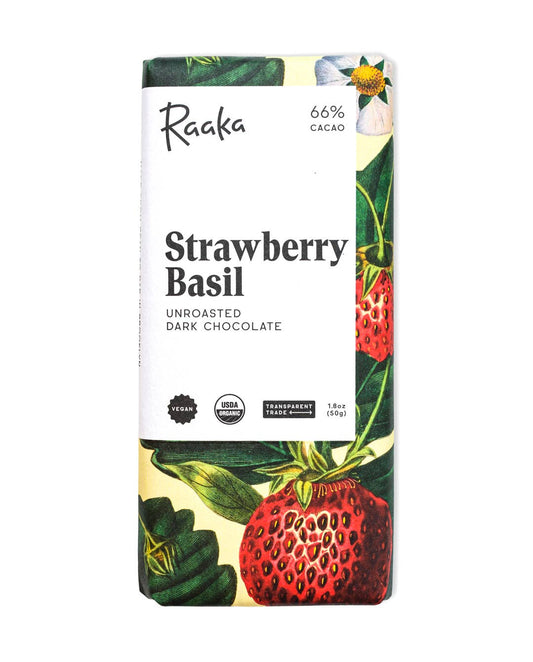 66% Strawberry Basil Choclate Bar