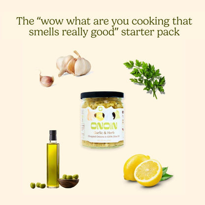 Garlic & Herb Chopped Onions – Gourmet Condiment & Sauce