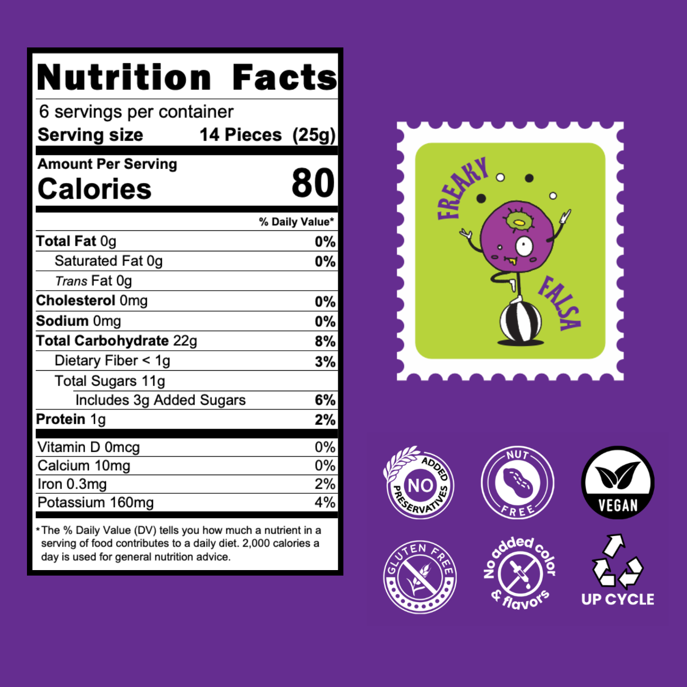 Freaky Falsa (Sherbert Berry) Natural Fruit Snacks