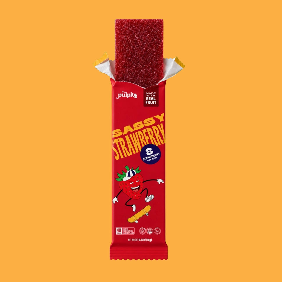 Sassy Strawberry - Natural Fruit Snacks - Dried Fruit Bars