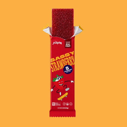 Sassy Strawberry - Natural Fruit Snacks - Dried Fruit Bars