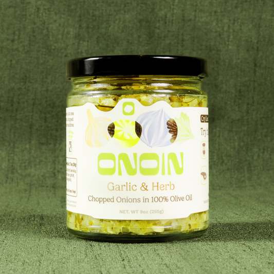 Garlic & Herb Chopped Onions – Gourmet Condiment & Sauce