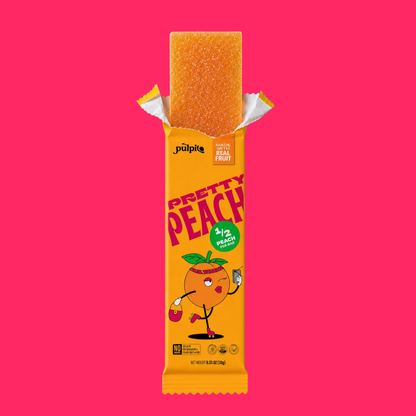 Pretty Peach  - Natural Fruit Snacks - Dried Fruit Bars