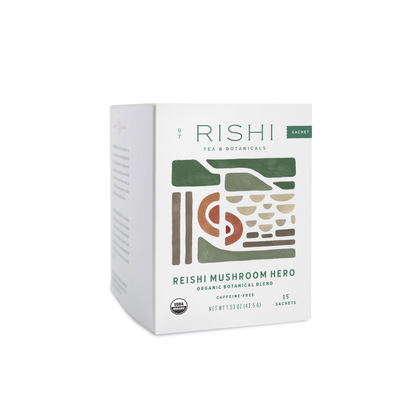 Reishi Mushroom Hero Organic Herbal Tea Sachets