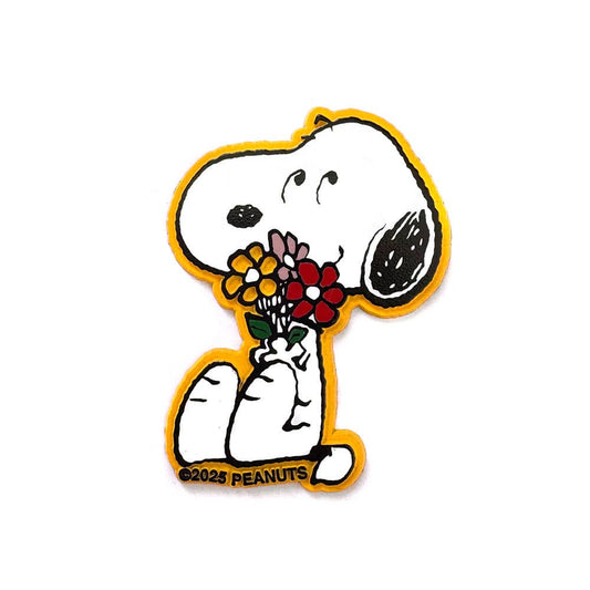 3P4 x Peanuts® - Snoopy Flower Bouquet Magnet