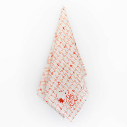 3P4 x Peanuts® - Snoopy Cherry Basket Tea Towel (Red)