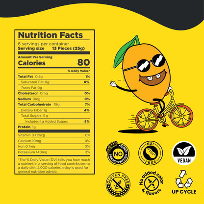 MMM Mango  - Natural Fruit Snacks - Dried Fruit Bites
