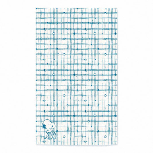 3P4 x Peanuts® - Snoopy Cherry Basket Tea Towel (Blue)