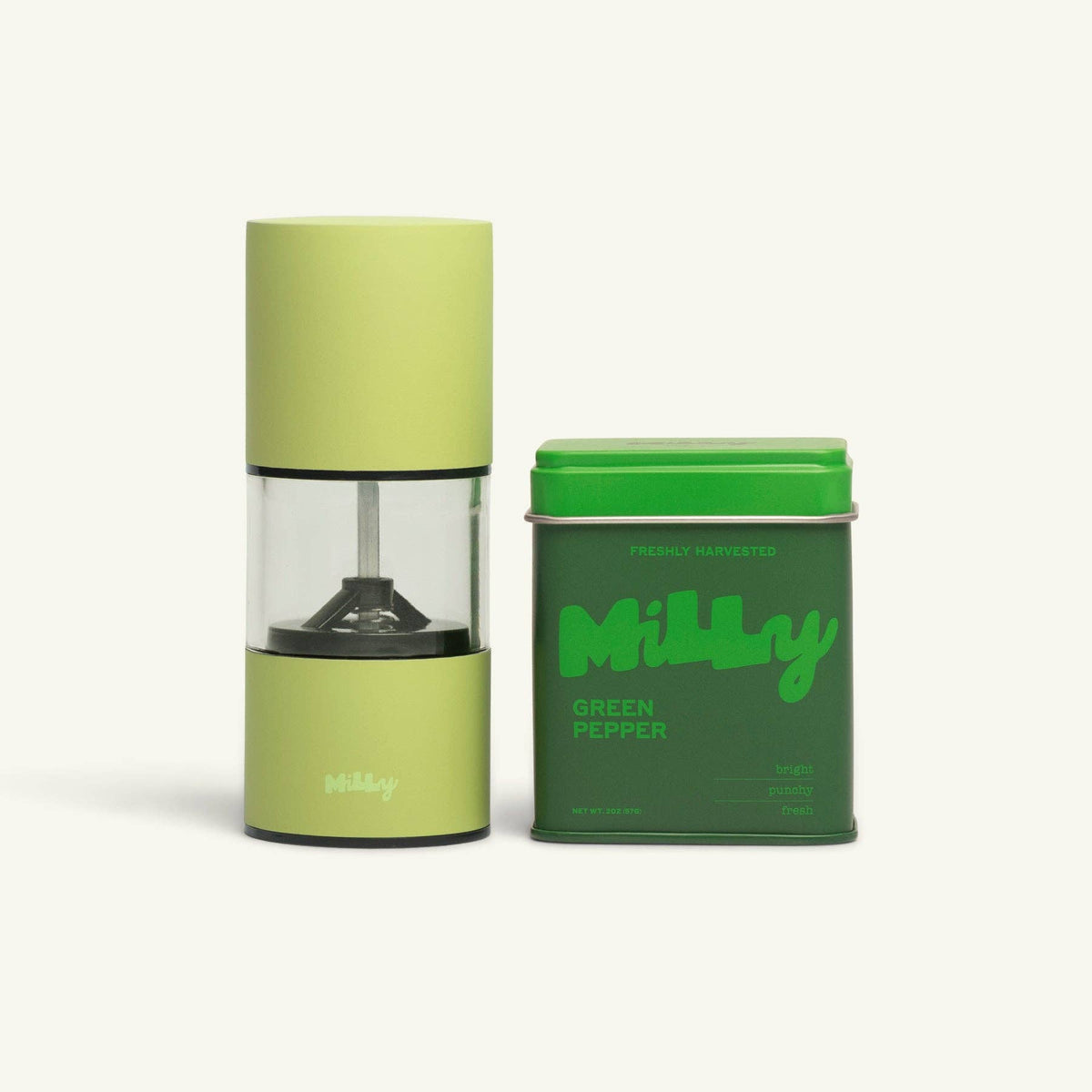 Milly Pepper Starter Set — Fresh Pepper & Ceramic Mill: BLACK