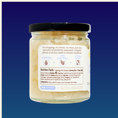 Chopped Onions in Olive Oil -  Gourmet Condiment & Sauce