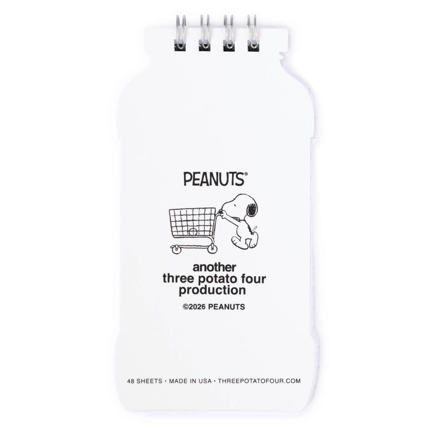 3P4 x Peanuts® Grocery - Snoopy Tomato Mini Notebook