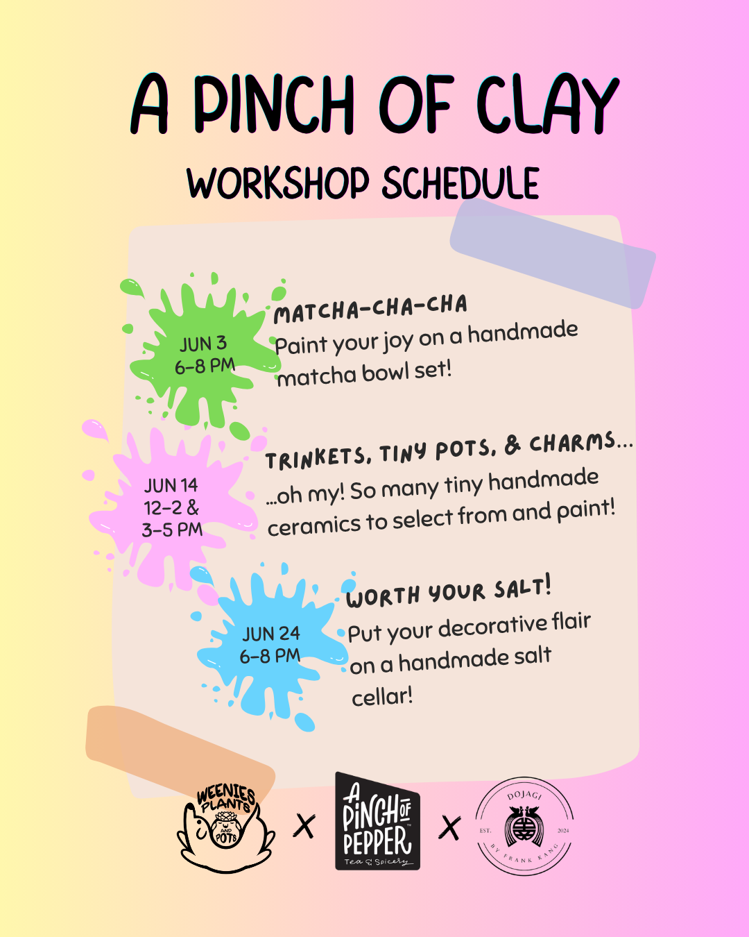 A Pinch of Clay Workshop Series