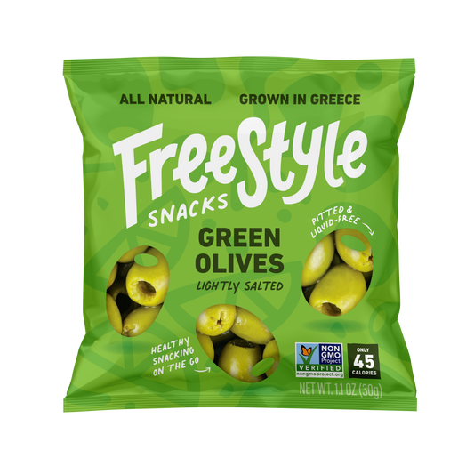 Green Original Olives--Snack Pack