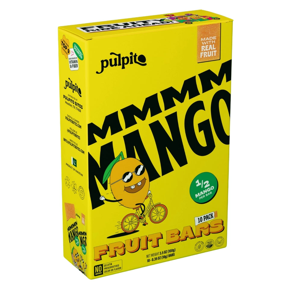 Mmm Mango - Natural Fruit Snacks - Dried Fruit Bar