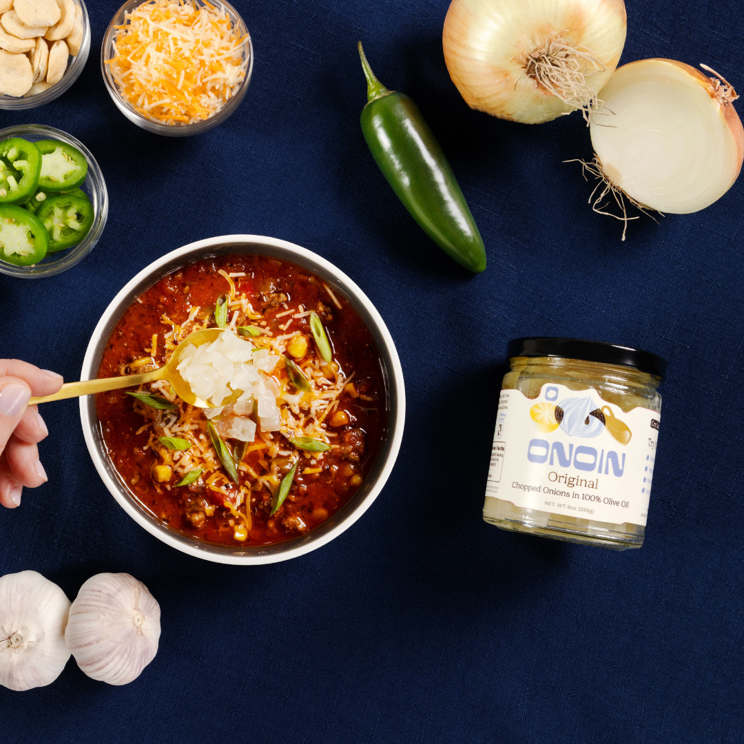 Chopped Onions in Olive Oil -  Gourmet Condiment & Sauce