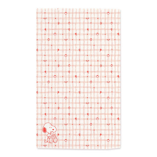 3P4 x Peanuts® - Snoopy Cherry Basket Tea Towel (Red)