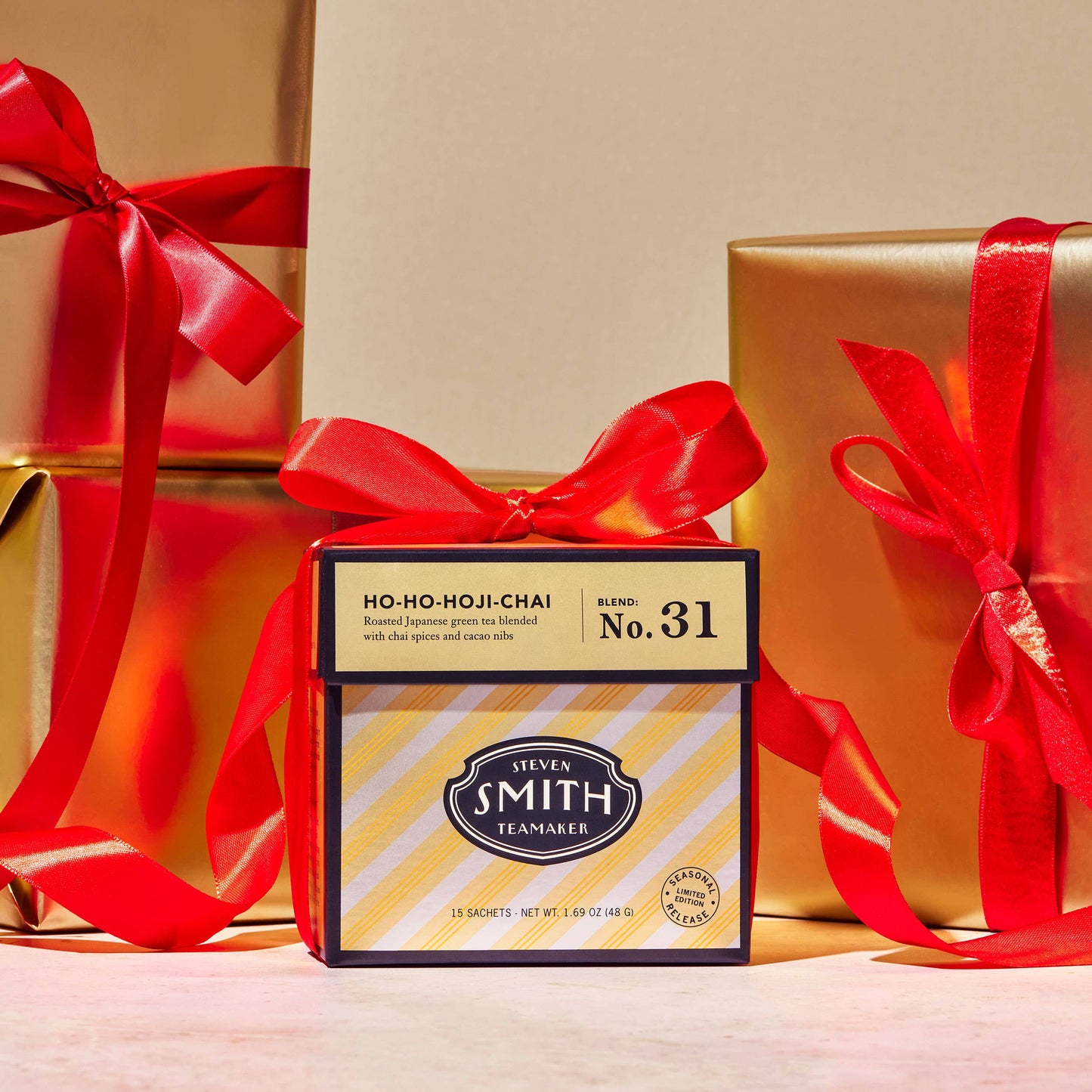 Ho-Ho-Hoji-Chai - Holiday Seasonal GreenTea