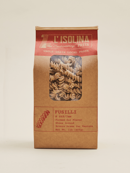 Regenerative Whole-Grain Fusilli - L'Isolina “Farmed for Flavor” Pasta