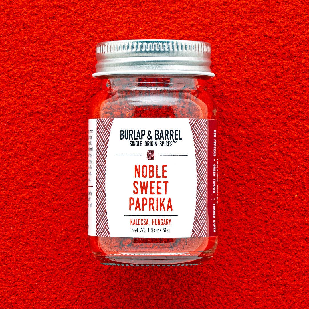 Noble Sweet Paprika - Single Origin Spice & Seasoning: 1.8 oz glass jar